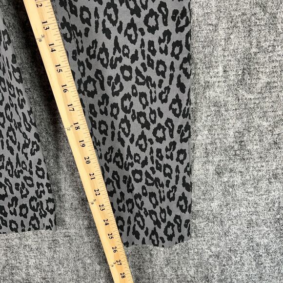 Banana Republic Womens Sloan Pants 2 Gray Cheetah Mid Rise Skinny Office‎ Casual - Picture 8 of 11